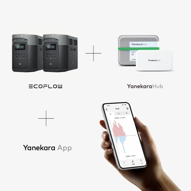 Yanekara with EcoFlow スターターセット（2台） – Yanekara One Store